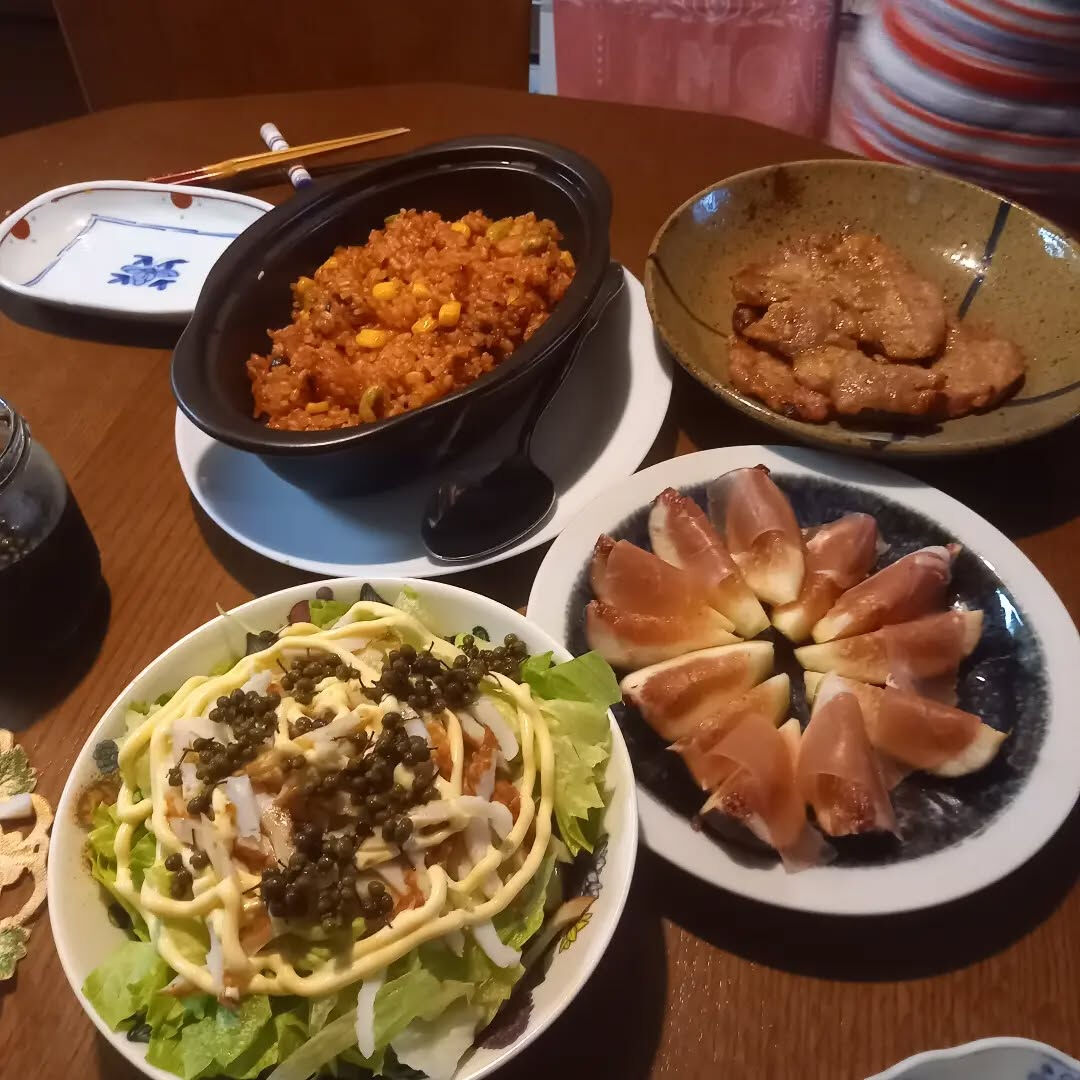 お友達のお家で夕食を、頂きました