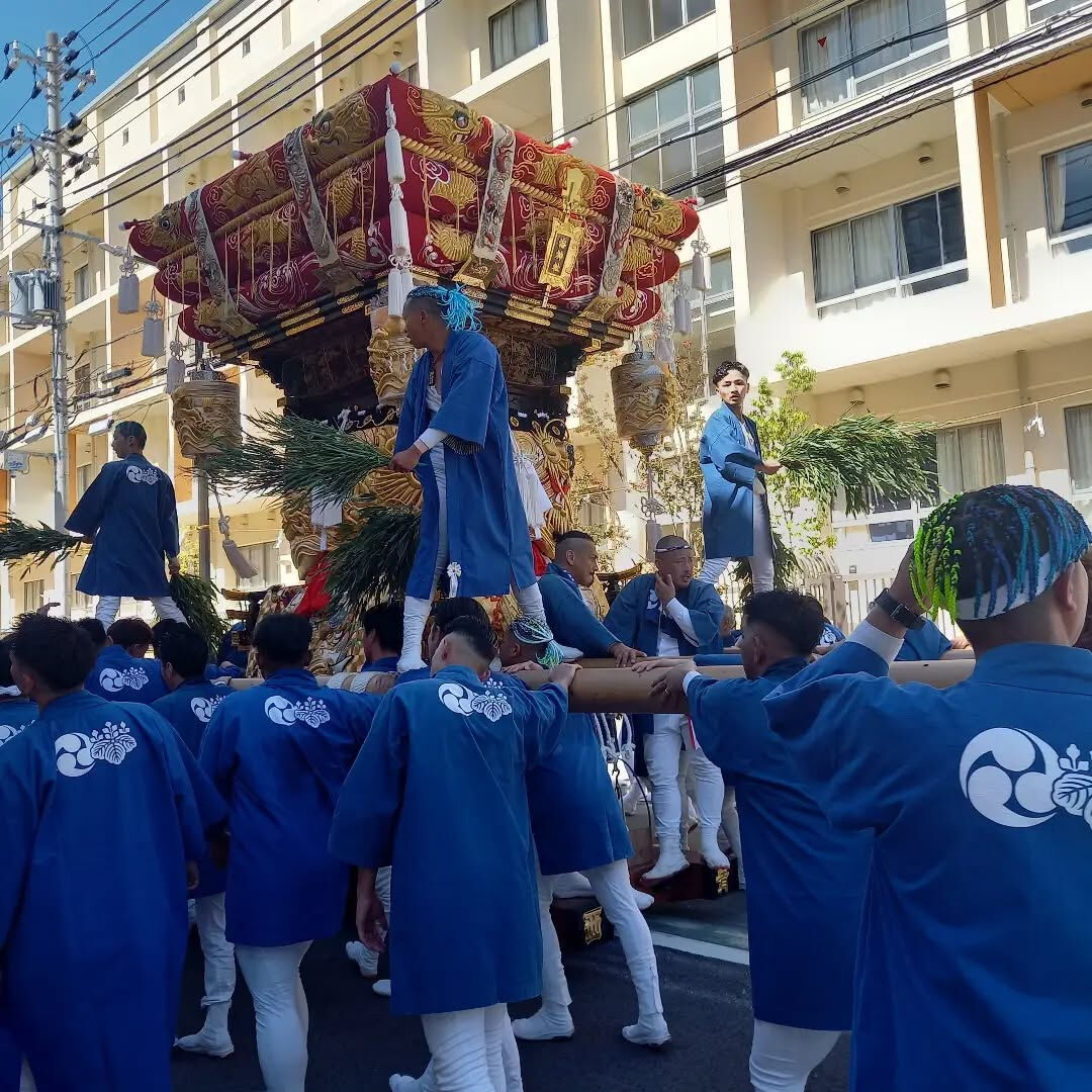 今日から垂水の海神社の秋祭りがはじまったよぉ！
